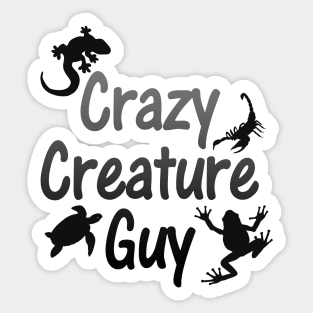 Crazy Creature Guy Sticker